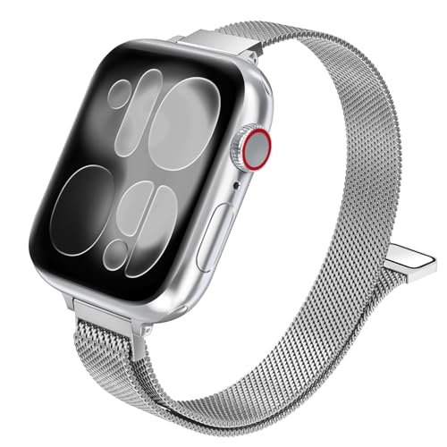 HAYONLIY ���X���� �R���p�`�u�� �A�b�v���E�H�b�` �o���h �Ή� iwatch 42 41 40 38mm Apple Watch �K�� ���C���X�e�����X �~���j�X���[�v�r�o���h �j�����p iWatch Series 11 10 9 8 7 6 5