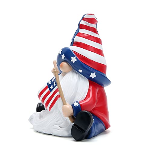 Hodao Summer Gnome 4Th Of July Patriotic Decorations 6”Irish Dwarf Elf Indoor Home Decor Memorial Day Yard Gnome Decorations Gnome Collector's Gift #TOP4