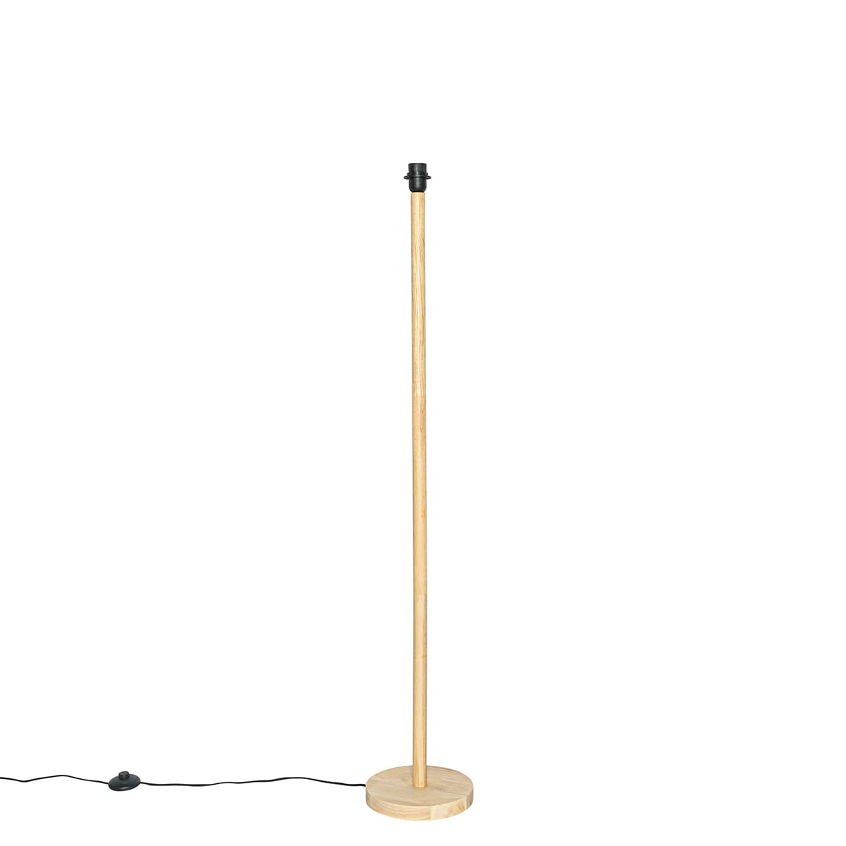 Qazqa rústico Lámpara de pie rural madera sin pantalla - Mels Redonda Adecuado para LED Max. 1 x 40 Watt
