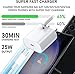 For Samsung Galaxy Tab A11/A11 Plus/A9 Plus/A9/A8/A7/A7 Lite Charger Plug [25W] Super Fast Charger Plug USB Type C Fast Charging Cable [1M] High Speed Adapter UK 3 Pin Mains wall Charger Plug (WHITE)