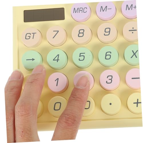 Calculadora mecánica pequeña DOITOOL portátil y resistente para oficina 7