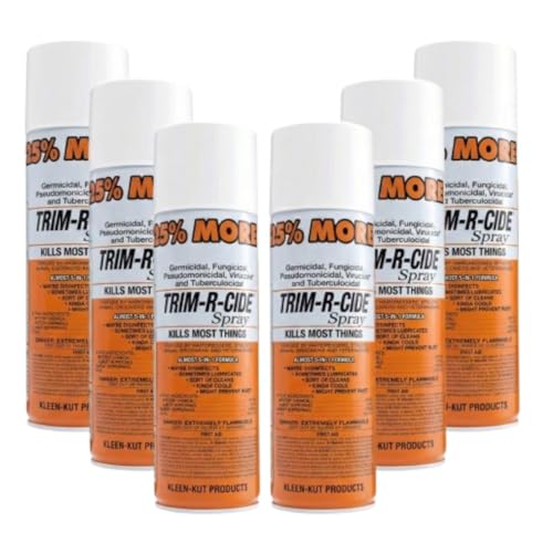 CLIPPERCIDE Spray by Barbicide – 6 Pack | 5-in-1 Clipper Disinfectant Spray | Cleans, Lubricates, Cools, Prevents Rust & Disinfects | Professional Clipper Cleaner, 15 oz Each