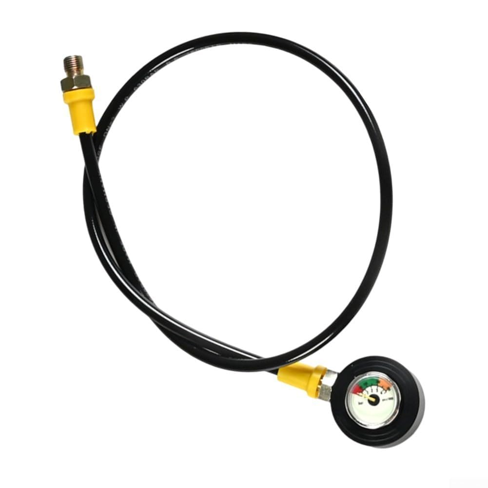 Tauch-Manometer, M10 x 1, Gewinde mit leuchtendem Zifferblatt, Edelstahl, wasserdicht, widerstandsfähig, Testgerät für genaue Tankdruckmessung