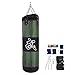 VGEBY1 Saco de Boxeo, Guantes de Boxeo MMA Muay Thai Kick Boxing Artes Marciales con Soporte Pared Cadena Guantes Punching Bag Soporte para Colgar Saco de Boxeo(1m-Vert)