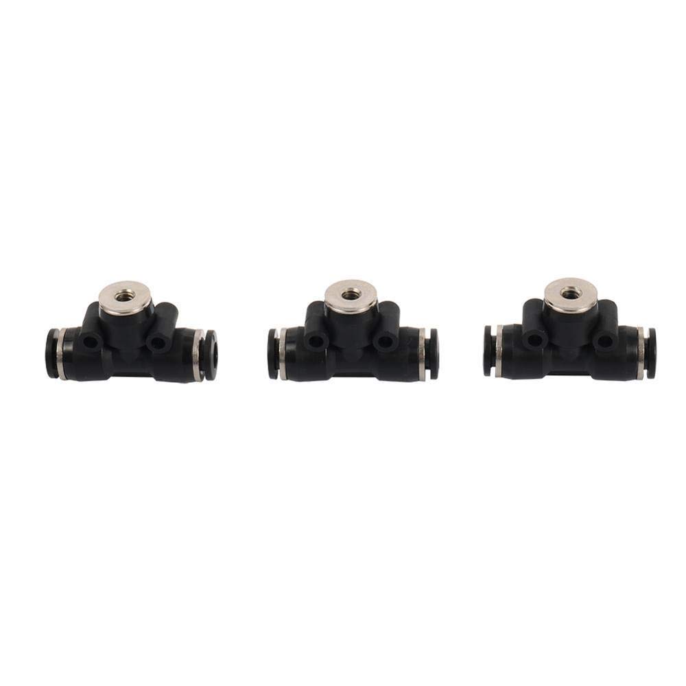 Raccordi per tubi flessibili perdite 50 PCS 3/16 pollici T-Thread TEE Connettori 6mm Slip Block Connettori rapidi Giunti di testa Cooling Raccordo per tubi pneumatici Fogger ( Diameter : 3/16'' )
