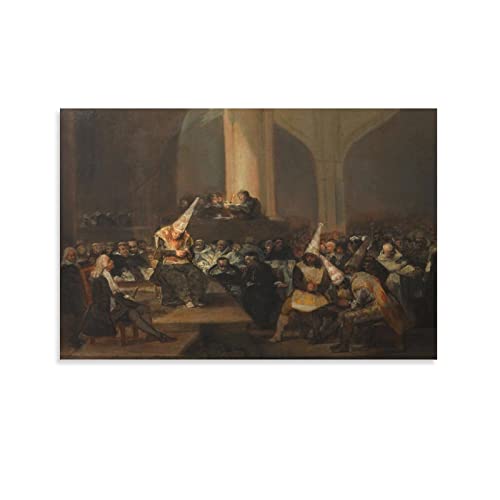 SHENGJIU Poster de peinture Espana Painter Francisco Goya (55) - Art mural - Impression sur toile - Posters - Salle D