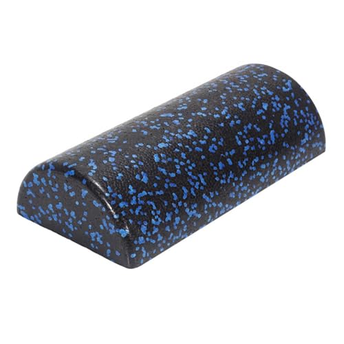 Half Foam Roller para Yoga y Ejercicio, Entrenador de Equilibrio de Alta Densidad EPP, Rodillo Azul Negro de 11.81 pulgadas para Estiramiento y Entrenamiento de Core miniatura 1