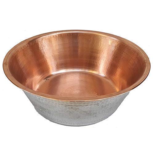 Dual Layers Copper Nickel Pedicure Bowl