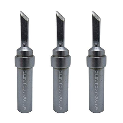ACE Lötspitzen für WESD51 WES51 WE1010 WE1010EU WCC100 WECP-20 WTL 1000S-0 PES51 LR21 WEP70 WECP WCC101 EC1201A EC1204A EC2001 EC-1000 ET2000 ELV LS50 Lötkolbenspitze (3, ETSK (Small Knife 2.6mm)) Cover