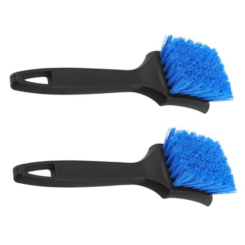 SOLUSTRE 2stücke Teiliges Reifenbürste Mit Ergonomischem Griff Langlebige Auto Reinigung Bürste Für Felgenreinigung Und Reifenpflege Vielseitig Einsetzbar Robuste Autowaschbürste