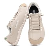 SAGUARO Zapatillas Barefoot Hombre Mujer, Calzado Minimalista Respetuoso - Zapatos Casual Deportivos para Pies Anchos, Ligeros y Antideslizante para Uso Diario, Trabajo y Viaje Caqui,Gr.43