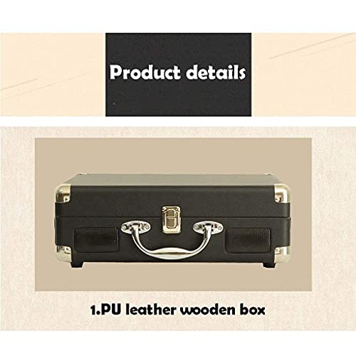 Tourne-Disque Vinyle Bluetooth Vintage à 3 Vitesses avec Haut-Parleur Stéréo, Tourne-Disque Vinyle Valise à Courroie… - Les Beatles, Paul McCartney, John Lennon, RIngo Starr, George Harrison Tourne-Disque Vinyle Bluetooth Vintage à 3 Vitesses avec Haut-Parleur Stéréo, Tourne-Disque Vinyle Valise à Courroie… – Image 6