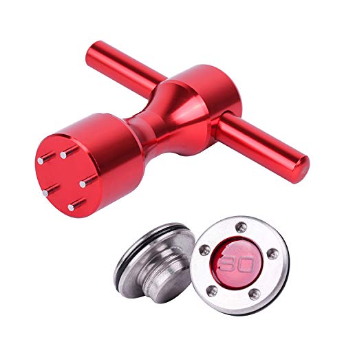 Gofotu Golf-Kopfgewicht 2 Gewichte (5 g/10 g/15 g/20 g/25 g/30 g/35 g/40 g), Schraubenschlüssel-Werkzeug kompatibel mit Scotty Cameron Fastback & Squareback Putter (2 Stück 30 g + Schraubenschlüssel) Cover