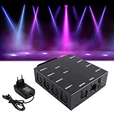 Durlo Bezprzewodowy rozdzielacz DMX, 8-drożny rozdzielacz optyczny DMX512, wzmacniacz sygnału oświetlenia scenicznego do sterowania oświetleniem, konsola sceniczna, impreza, DJ, klub, dyskoteka, KTV