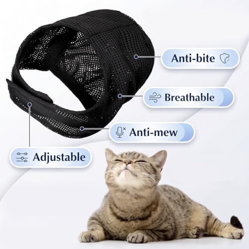 Image of 10 Pcs Cat Bathing Bag Set Pet Mesh Shower Bag Anti Bite and Scratch Pet Grooming for Washing Brush, Cat Muzzle, Nail Clipper, Nail File, Tick Tool (Black and Blue)