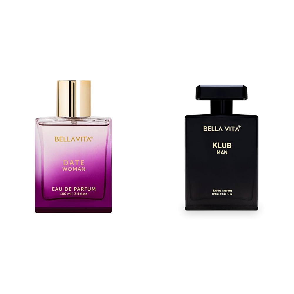 Bella Vita Luxury Date Woman Eau De Parfum Klub Men Eau De Parfum Liquid Perfume With Lemon Rose And Vanillamusky And Spicy Long Lasting Premium Edp Fragrance Fresh Scent 100Ml
