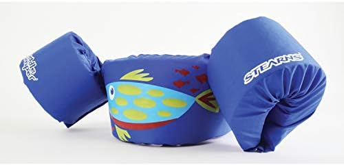 STEARNS Original Puddle Jumper Kids Life Jacket | Life Vest for Children, Blue Fish, 30-50 lb
