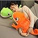 OUKEYI 11.8 Inch/30cm Lizard Plush Pillow, Cute Chameleon Plush Doll, Kawaii Stuffed Animal Lizard Plush Toy Hugging Pillow,Cute Sofa Room Decoration, Gifts for Kids Boys Girls (Green)