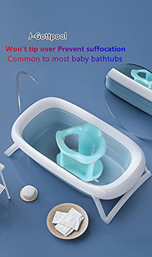 Baby Bath Seat,Baby Bath Chair, Newborn Shower Seat Bathtub Seat Cushion Children\'s Wrap-Around Shower Chair(6-18 Months)(Blue)