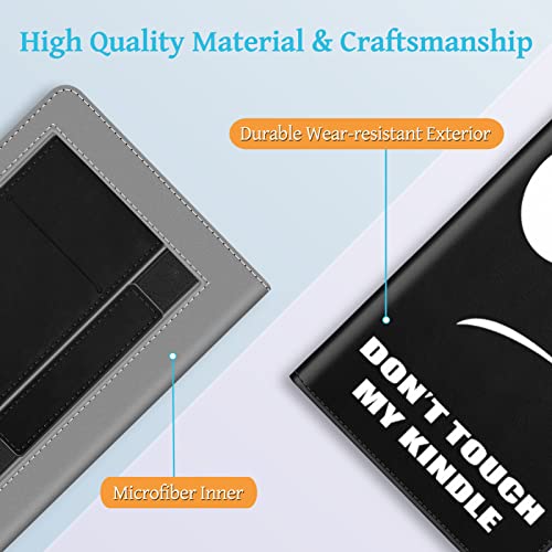 Fintie Stand Case For 6.8 Inch Kindle Paperwhite (11Th Generation-2021) And Kindle Paperwhite Signature Edition - Premium Pu Leather Sleeve Cover With Card Slot And Hand Strap, Don'T Touch thumb #7