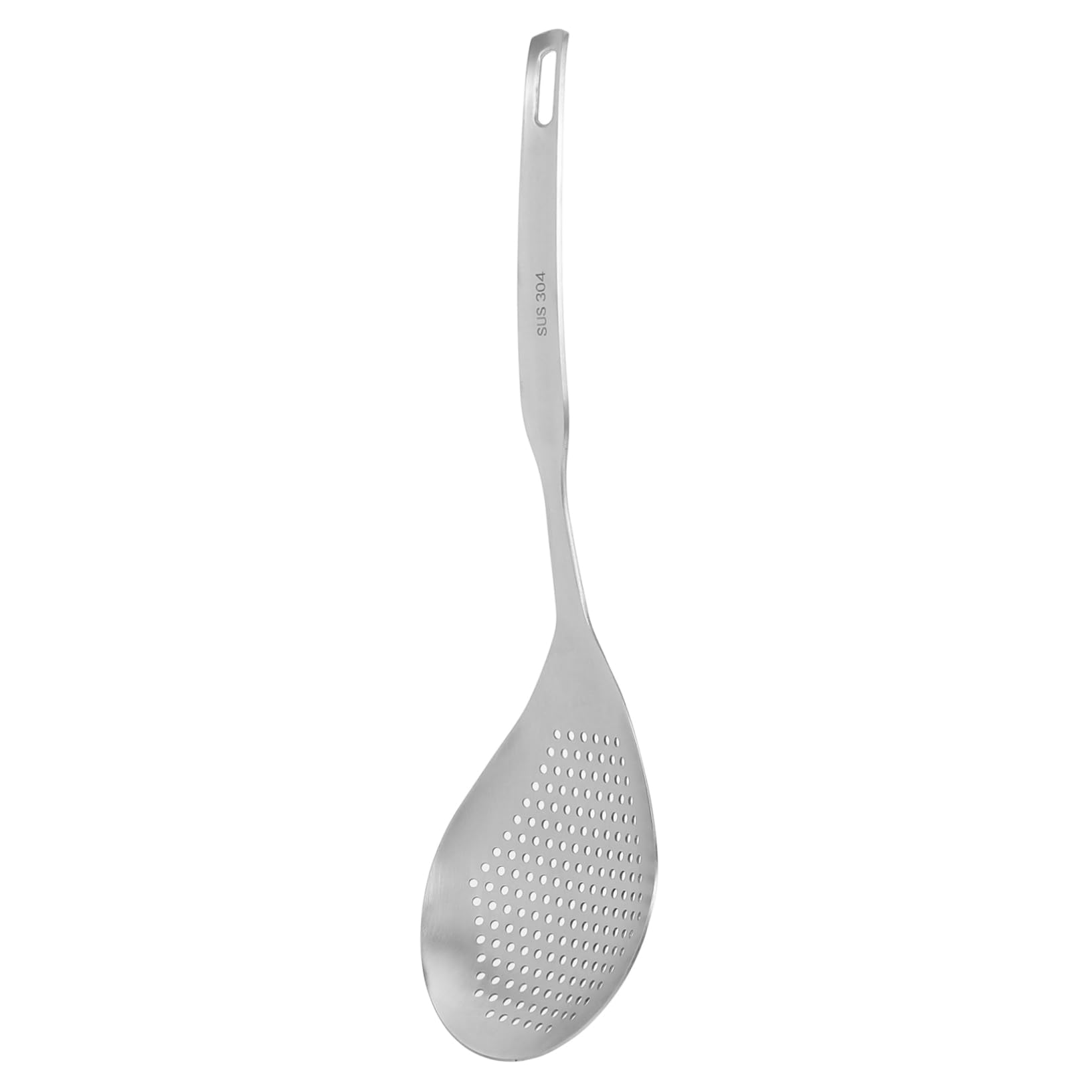 OKUMEYR Stainless Steel Slotted Ladle Skimmer Spoon for Cooking Straining Pasta Dumplings Versatile Kitchen Tool Stainless Steel for Home Commercial Use