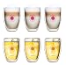 Produktbild Creano doppelwandiges Tee-Glas, Latte Macchiato, Thermobecher Blume des Lebens | 250ml, in exklusiver Geschenkbox 6er Set