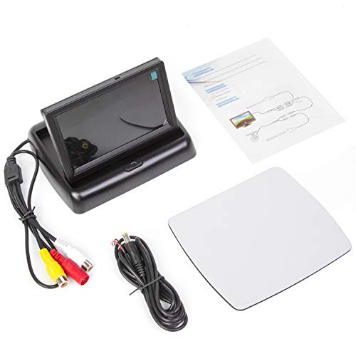 Image of 4.3 Inch Small Mini Digital Flip Down Foldable Monitor Screen for Car Truck Vehicle Rear View Reverse Parking Kits Home CCTV