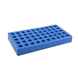 Tansoole labor Flaschengestelle kann autoklaviert werden 12mm Lochdurchmesser, 50 Löcher blau, eines pro Packung