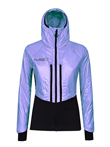 Chaqueta Rock Experience Wiseman Hybrid para mujer talla M color lavanda y negro