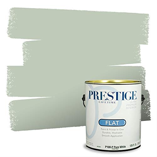 PRESTIGE Paints Interior Paint and Primer In One, 1-Gallon, Flat, Comparable Match of Benjamin Moore* Prescott Green*