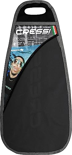 Cressi Juego de esnórquel Big Eyes Evo Alpha Ultra Dry, juego de esnórquel con esnórquel y máscara de buceo, máscara de buceo impermeable, antivaho, vidrio templado, tubo seco premium para adultos