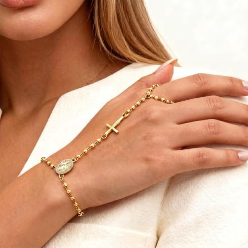 Bracelet chapelet femme en or le bijou catholique idéal à porter au quotidien sans ternir - 4