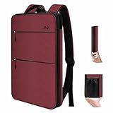 ZINZ Slim & Expandable Laptop Backpack 15 15.6 16 Inch Sleeve with USB Port, Spill-Resistant Notebooks Bag Case for Most 14-16 Inch MacBooks Surface-Books Dell HP Lenovo Asus Computers,RD01BK01