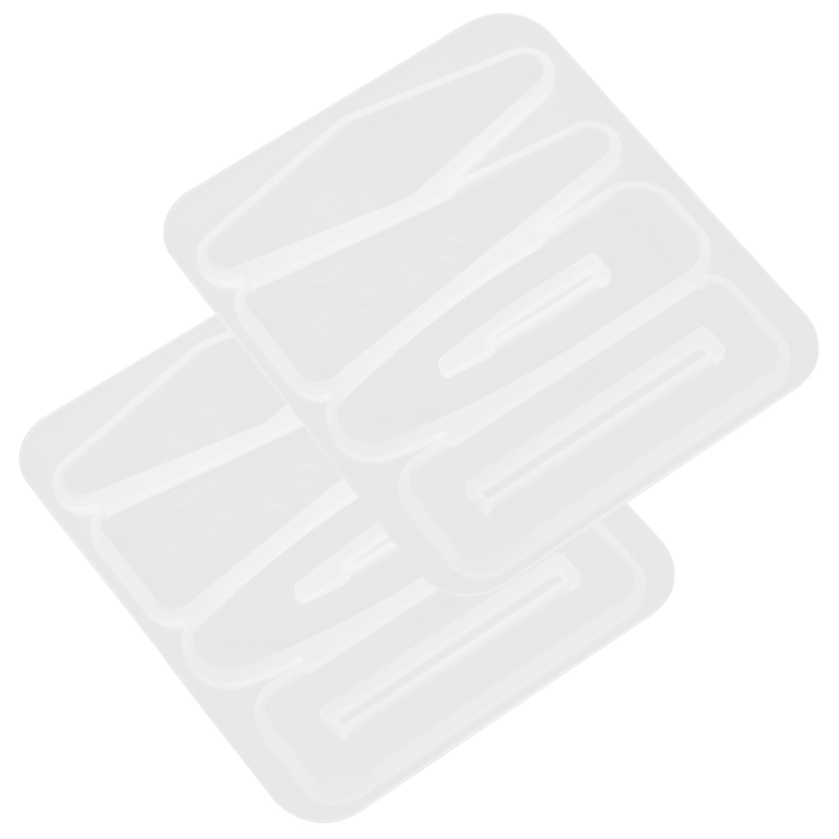 Uonlytech 5 Set Stampo Per Forcine Per Piccole Forcine Per Fermagli Per Accessori Per Stampo In Resina Per Donne Stampo In Silicone Fai Da Te 2 pezzi*5