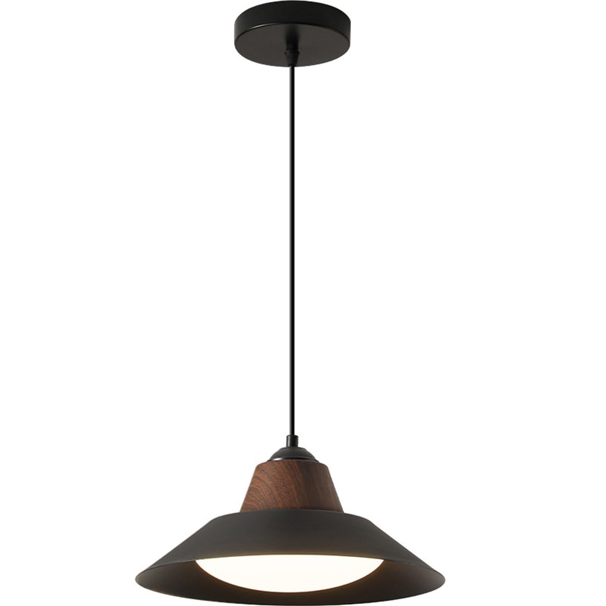 Lustre de luxe en métal noir mat pour éclairer votre chambre avec élégance