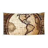 Ancient Map World Globeprint Festive Party Banner Decoration Carnival Halloween Indoor And Outdoor Anniversary
