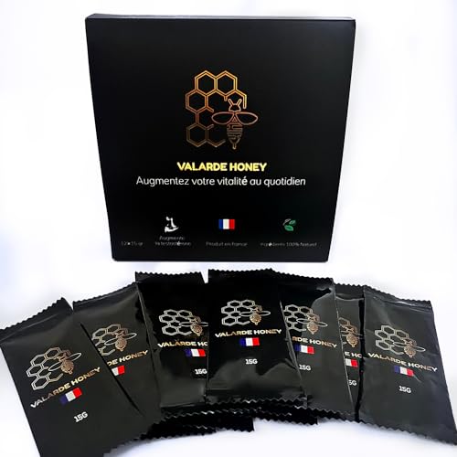 Miel APHRO des Monts d'Ardèche - 6 Sticks Énergie HOMME 20 g – Miel Français, Gingembre & Vitamines – Tonus & Performance