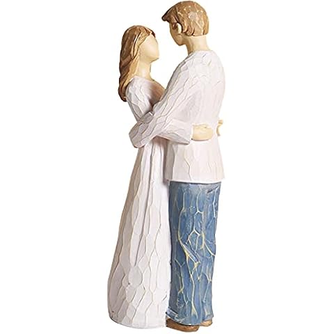 Tiffasha Schutzengel Figur, Harz Ornament Handwerk handgeschnitzte Sammlerfigur Cover