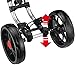 CaddyTek One-Click Folding 4 Wheel Version 3 Golf Push Cart, Dark Grey