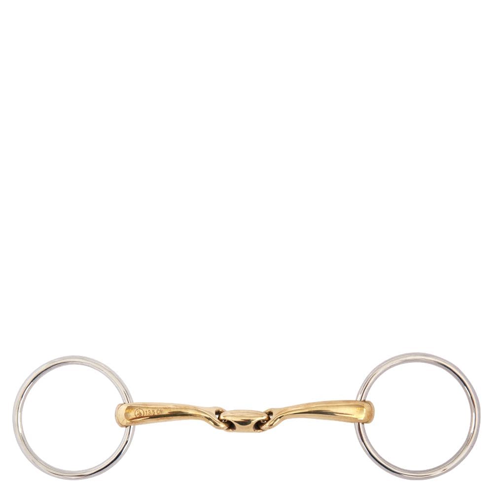Éviter les blessures de langue avec le mors BR Bride double brisée Soft Contact 14 mm