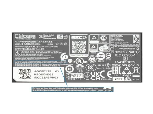 Chargeur Acer 65W original petit format compact pour travailler en déplacement - 5