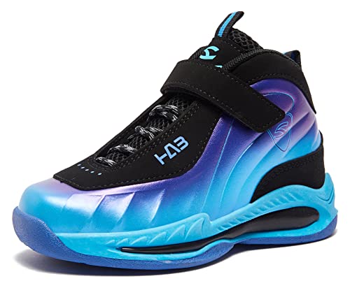 Gubarun Kids Sneakers Boys Basketball Shoes Nonslip Kid Sports Shoes Girls Athletic Running Shoes(Little Kid 2.5-Blue) #TOP7