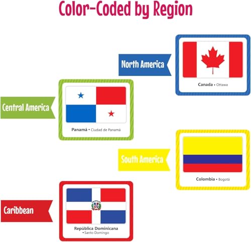 Menique Flags of the Americas Memory Matching Game miniatura 7