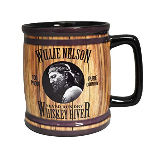 Midsouth Products Willie Nelson Mug - Whiskey River Barrel