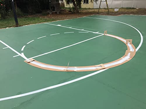 image for Ronan Sports Pro Kit Cardboard Basketball Court Stencil Kit | High Sch