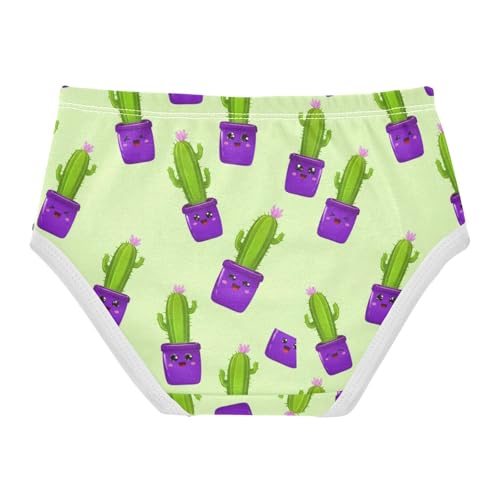 Joisal Cute Cartoon Cactus Green Panties Little Girl Girls Underwear Toddler Cotton Stylish Briefs Underpants 2t2
