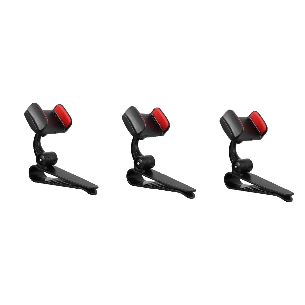Gatuida 3pezzi Supporto Per Smartphone Da Auto Con Rotazione Montaggio Su Parasole Specchietto Retrovisore e Pannello Strumenti Facile Accesso e Telefono Design Elegante e Pratico Per