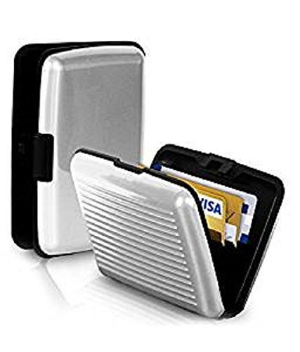 Ilett. Aluminum Wallet, Small, Silver, Resistant, Card Protect, Rfid Block, Card Holder, 6 Pockets. Ultra Slim, Portable, For Travel #TOP5