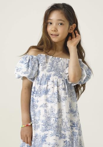 NOTHING FITS BUT Girl’s Classic Cotton Linen Dress, Hana Gown, Puffed Sleeves Frock Kids Cotton Casual Dresses2