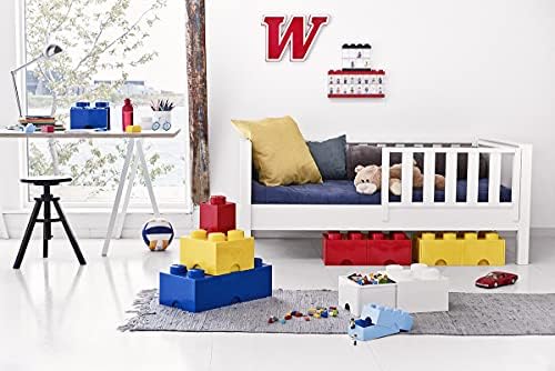Room Copenhagen LEGO Storage Brick 8 Knobs, Stackable Storage Box, 12 l, Red